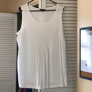 Landsend White Tank Top